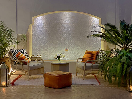 patio riad Dar Housnia à Marrakech