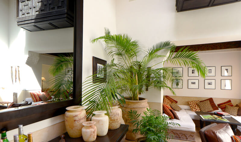 living room of the douiria of the riad Dar Housnia in Marrakech