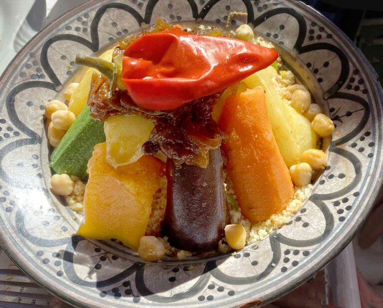 couscous riad Dar Housnia in Marrakech