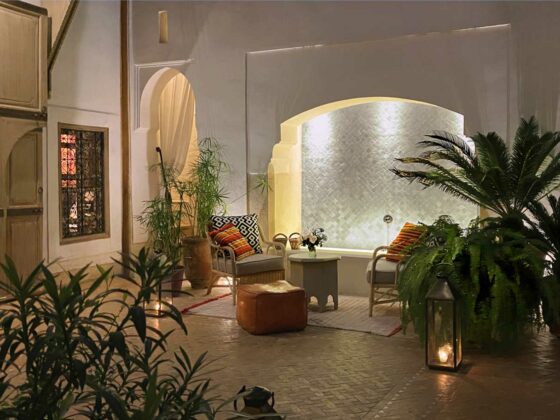 patio du riad Dar Housnia à Marrakech